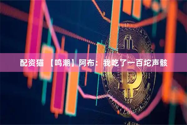 配资猫 【鸣潮】阿布：我吃了一百坨声骸