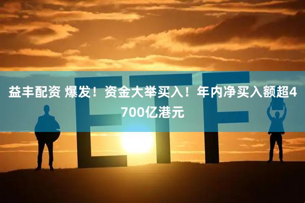 益丰配资 爆发！资金大举买入！年内净买入额超4700亿港元