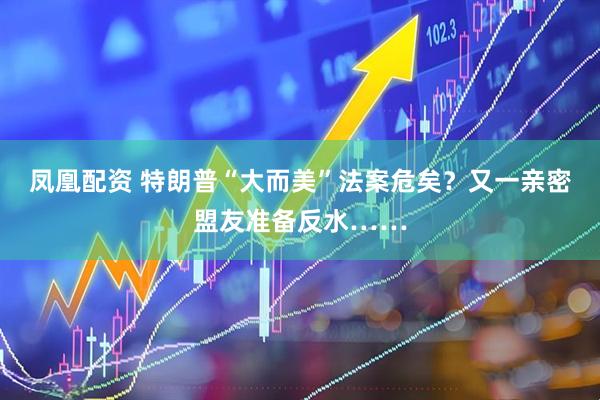 凤凰配资 特朗普“大而美”法案危矣？又一亲密盟友准备反水……