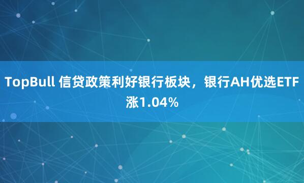 TopBull 信贷政策利好银行板块，银行AH优选ETF涨1.04%
